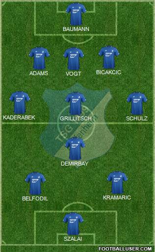 TSG 1899 Hoffenheim Formation 2018