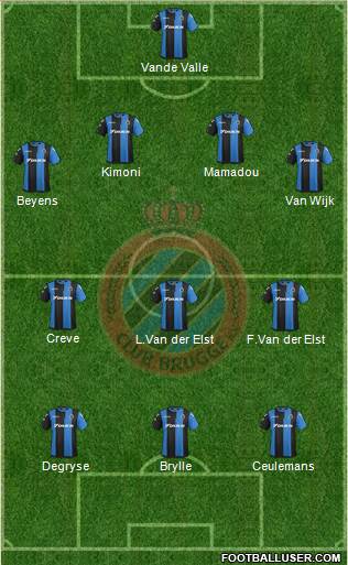 Club Brugge KV Formation 2018