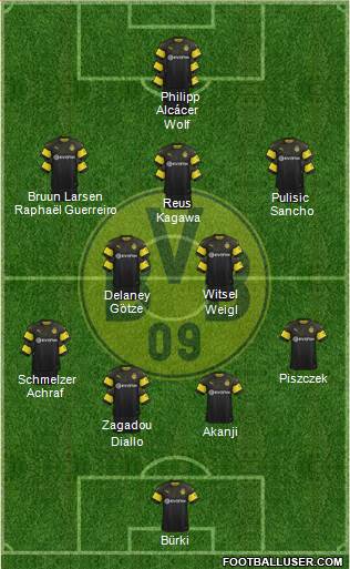 Borussia Dortmund Formation 2018