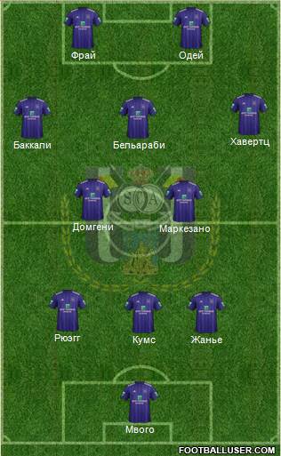 RSC Anderlecht Formation 2018