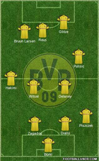 Borussia Dortmund Formation 2018