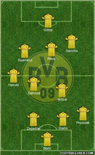 Borussia Dortmund Formation 2018