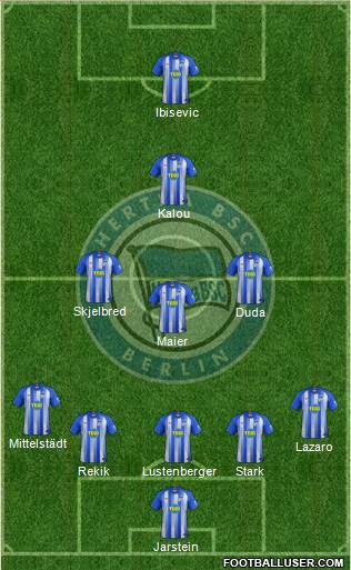 Hertha BSC Berlin Formation 2018