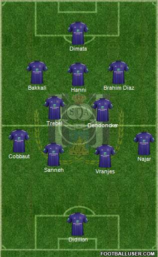 RSC Anderlecht Formation 2018