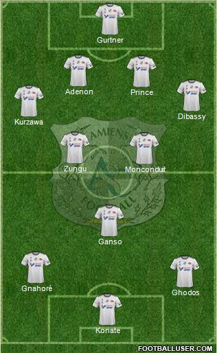 Amiens Sporting Club Football Formation 2018