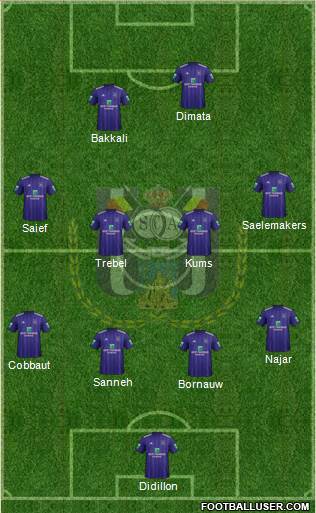 RSC Anderlecht Formation 2018