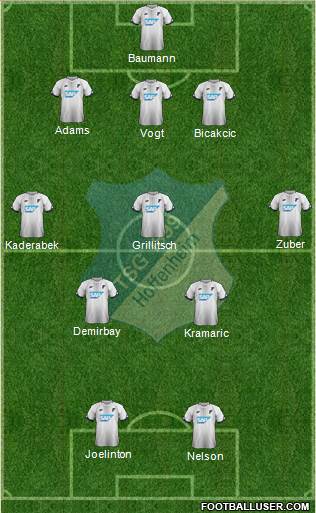 TSG 1899 Hoffenheim Formation 2018