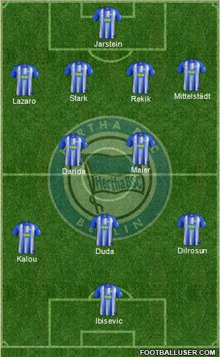 Hertha BSC Berlin Formation 2018