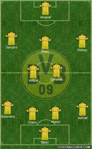 Borussia Dortmund Formation 2018