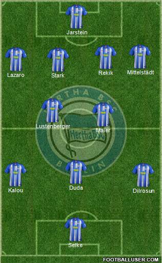 Hertha BSC Berlin Formation 2018