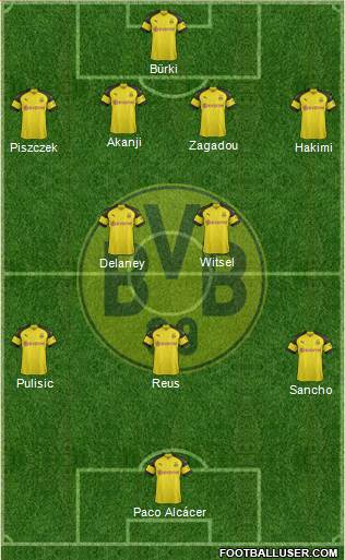 Borussia Dortmund Formation 2018