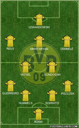 Borussia Dortmund Formation 2018