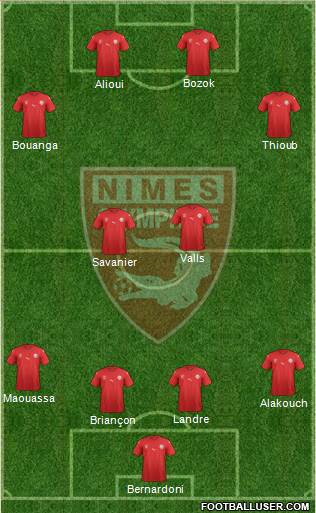 Nîmes Olympique Formation 2018