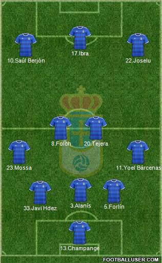 Real Oviedo S.A.D. Formation 2018