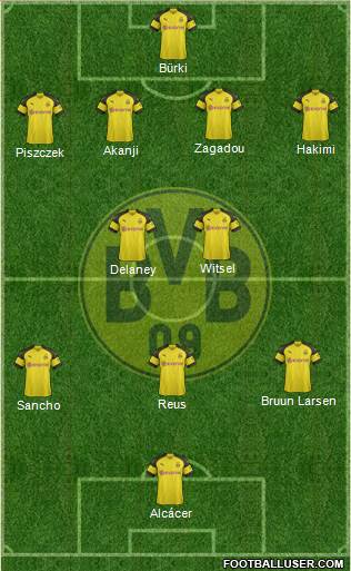 Borussia Dortmund Formation 2018