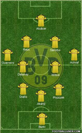 Borussia Dortmund Formation 2018