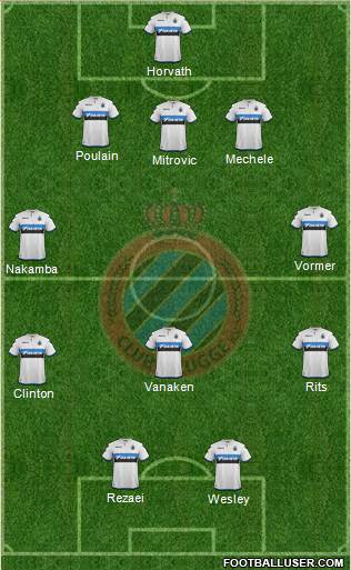 Club Brugge KV Formation 2018