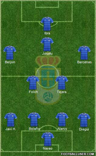 Real Oviedo S.A.D. Formation 2018