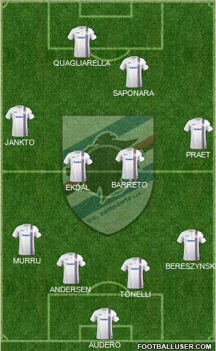 Sampdoria Formation 2018