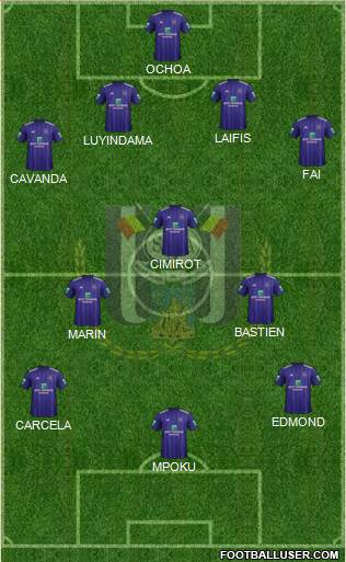 RSC Anderlecht Formation 2018