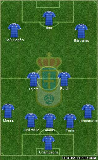 Real Oviedo S.A.D. Formation 2018