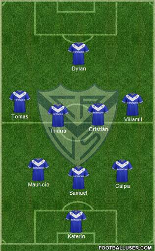 Vélez Sarsfield Formation 2018