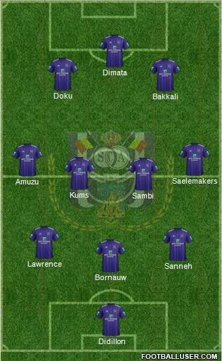 RSC Anderlecht Formation 2018