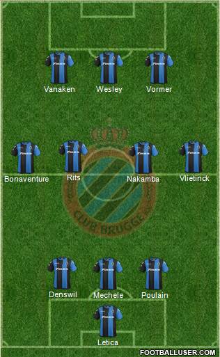 Club Brugge KV Formation 2018