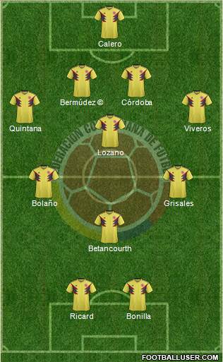 Colombia Formation 2018