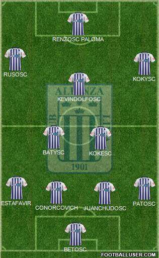 C Alianza Lima Formation 2018