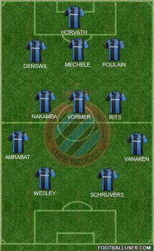 Club Brugge KV Formation 2018