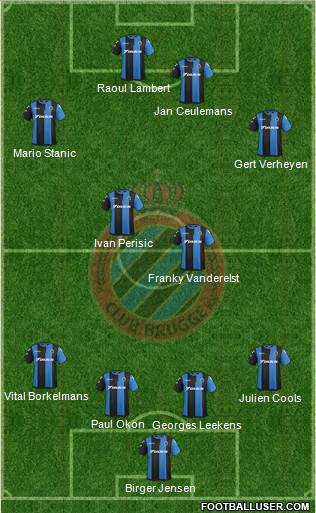 Club Brugge KV Formation 2018