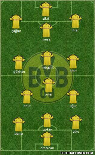 Borussia Dortmund Formation 2018