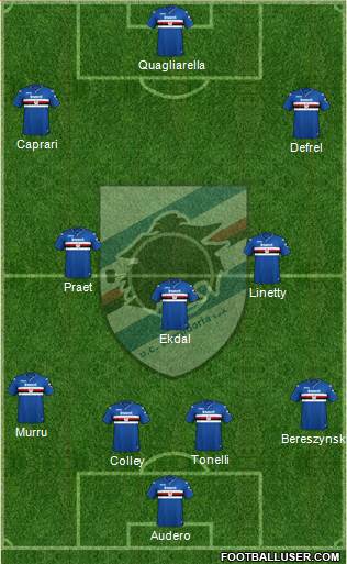 Sampdoria Formation 2018