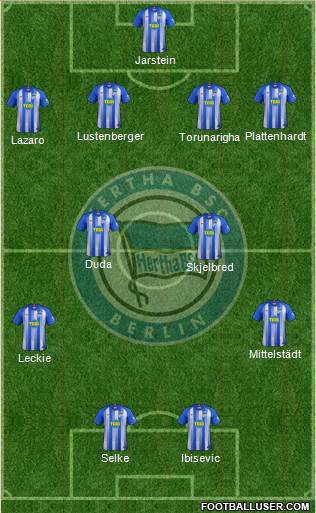 Hertha BSC Berlin Formation 2018