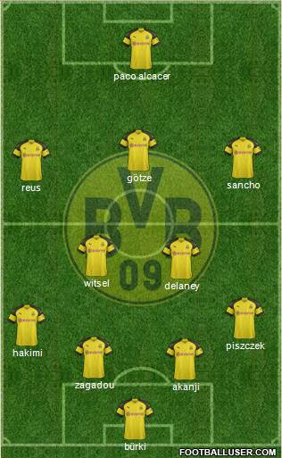 Borussia Dortmund Formation 2018