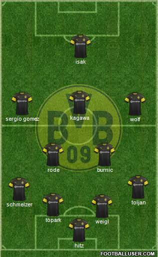 Borussia Dortmund Formation 2018