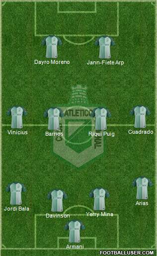 CDC Atlético Nacional Formation 2018