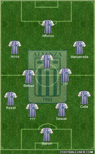 C Alianza Lima Formation 2018