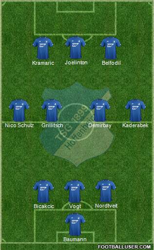 TSG 1899 Hoffenheim Formation 2018