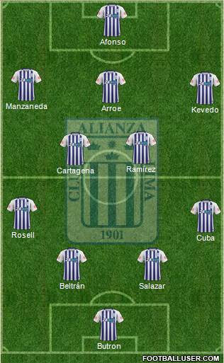 C Alianza Lima Formation 2019