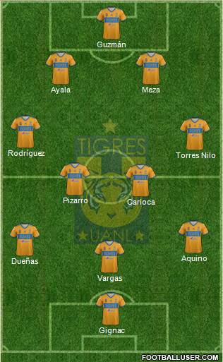 Club Universitario de Nuevo León Formation 2019