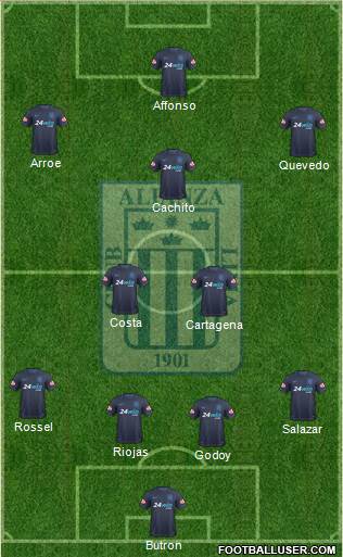 C Alianza Lima Formation 2019