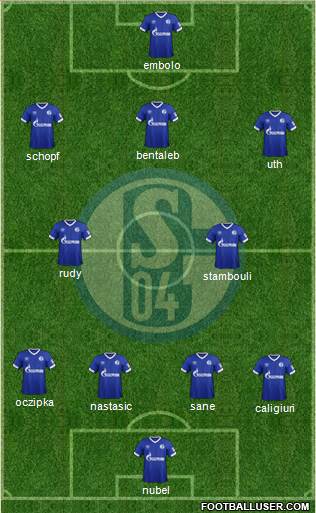 FC Schalke 04 Formation 2019