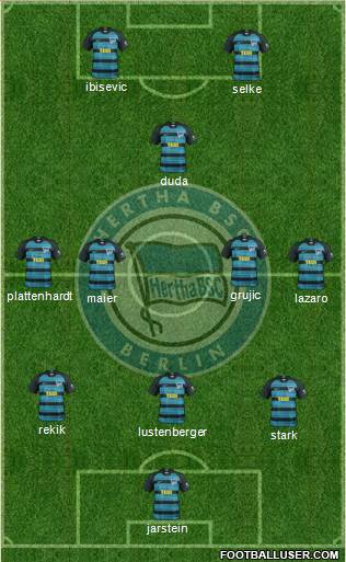 Hertha BSC Berlin Formation 2019