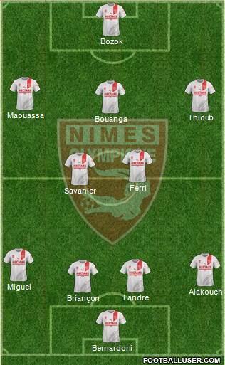 Nîmes Olympique Formation 2019