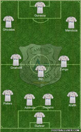 Amiens Sporting Club Football Formation 2019