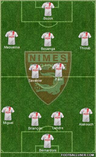 Nîmes Olympique Formation 2019