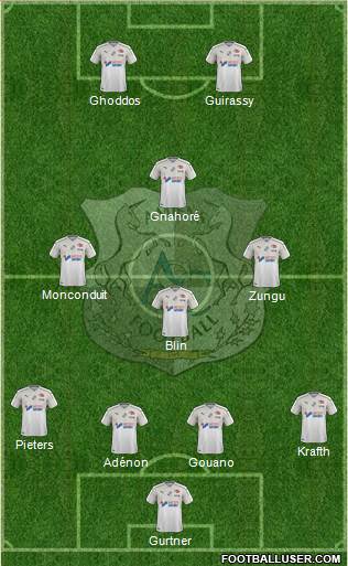 Amiens Sporting Club Football Formation 2019