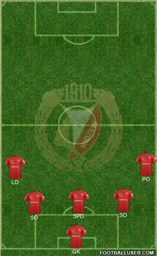 Widzew Lodz Formation 2019